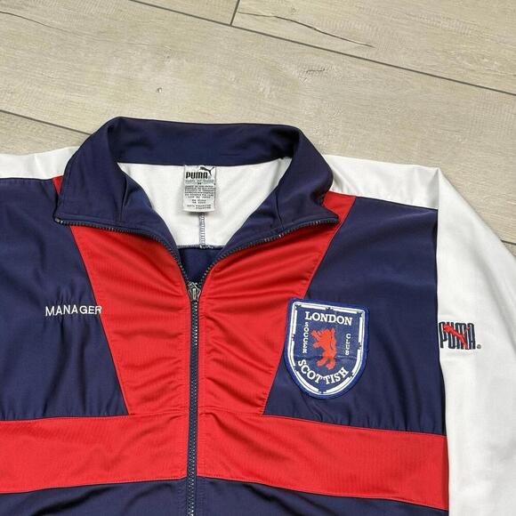 Puma London Scottish Track Jacket Size M “Manager” Team Release VTG Rugby Rare! - Picture 3 of 10